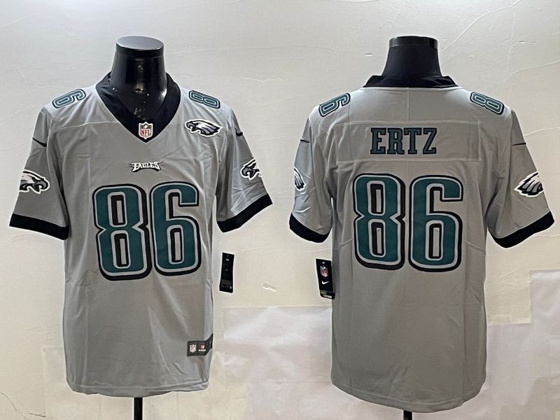 Men Philadelphia Eagles #86 Ertz Grey 2025 Nike Vapor Limited NFL Jersey style 5->philadelphia eagles->NFL Jersey